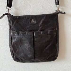 Ada Black Messenger Bag with Adjustable Strap and Durable Material